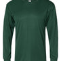 C2 Sport Mens Performance Moisture Wicking Long Sleeve Crewneck T-Shirt - Forest Green - NEW