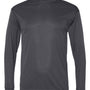 C2 Sport Mens Performance Moisture Wicking Long Sleeve Crewneck T-Shirt - Graphite Grey - NEW