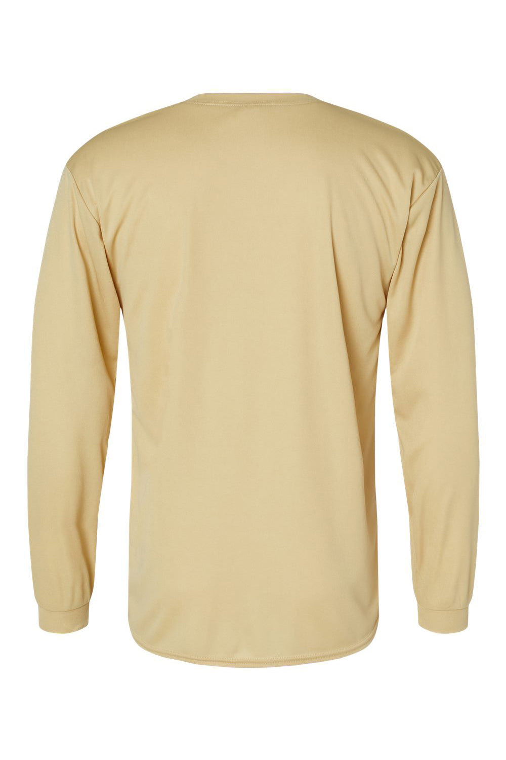 C2 Sport 5104 Mens Performance Moisture Wicking Long Sleeve Crewneck T-Shirt Vegas Gold Flat Back