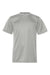 C2 Sport 5200 Youth Performance Moisture Wicking Short Sleeve Crewneck T-Shirt Silver Grey Flat Front