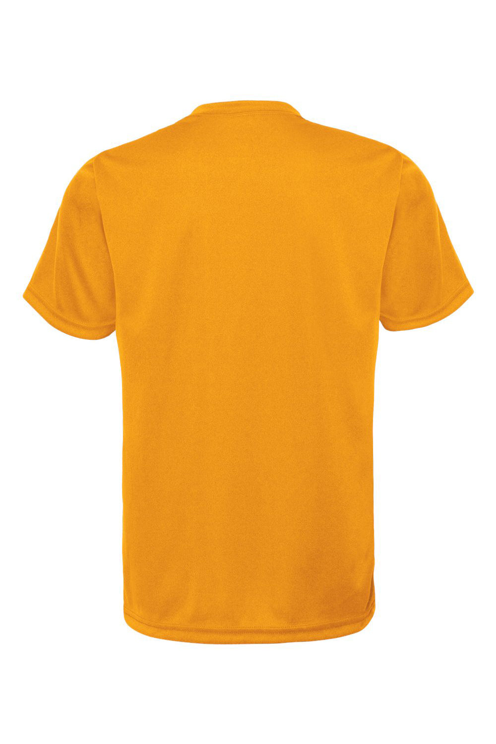 C2 Sport 5200 Youth Performance Moisture Wicking Short Sleeve Crewneck T-Shirt Gold Flat Back