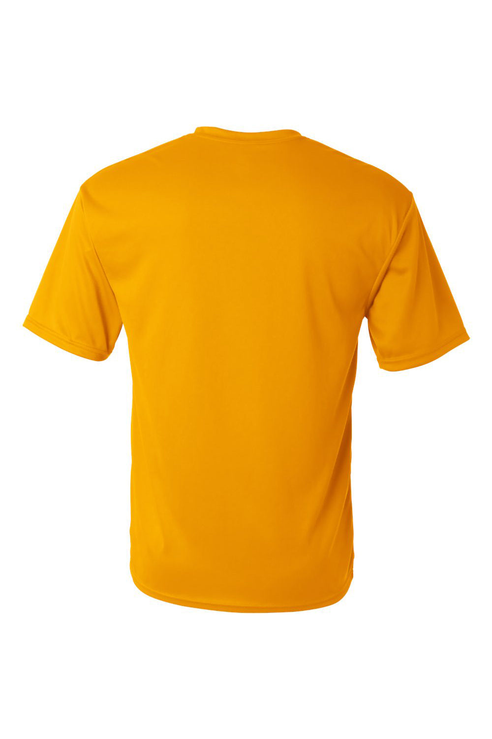 C2 Sport 5100 Mens Performance Moisture Wicking Short Sleeve Crewneck T-Shirt Gold Flat Back