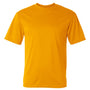 C2 Sport Mens Performance Moisture Wicking Short Sleeve Crewneck T-Shirt - Gold - NEW