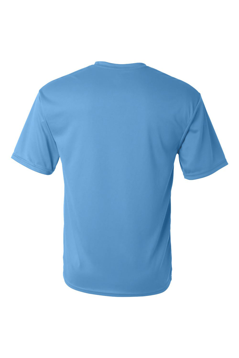 C2 Sport 5100 Mens Performance Moisture Wicking Short Sleeve Crewneck T-Shirt Columbia Blue Flat Back