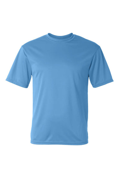 C2 Sport 5100 Mens Performance Moisture Wicking Short Sleeve Crewneck T-Shirt Columbia Blue Flat Front
