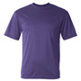 C2 Sport Mens Performance Moisture Wicking Short Sleeve Crewneck T-Shirt - Purple - NEW