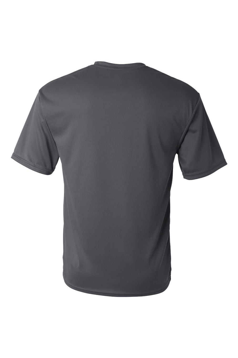 C2 Sport 5100 Mens Performance Moisture Wicking Short Sleeve Crewneck T-Shirt Graphite Grey Flat Back