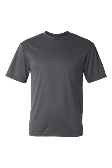C2 Sport 5100 Mens Performance Moisture Wicking Short Sleeve Crewneck T-Shirt Graphite Grey Flat Front