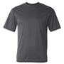 C2 Sport Mens Performance Moisture Wicking Short Sleeve Crewneck T-Shirt - Graphite Grey - NEW