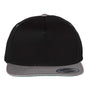 Yupoong Hats Mens Adjustable Hat - Black/Grey