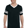Augusta Sportswear Mens Short Sleeve V-Neck T-Shirt - Black/White