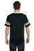 Augusta Sportswear 360 Mens Short Sleeve V-Neck T-Shirt Black/White Model Back