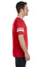 Augusta Sportswear 360 Mens Short Sleeve V-Neck T-Shirt Red/White Model Side