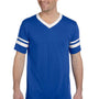 Augusta Sportswear Mens Short Sleeve V-Neck T-Shirt - Royal Blue/White