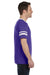 Augusta Sportswear 360 Mens Short Sleeve V-Neck T-Shirt Purple/White Model Side