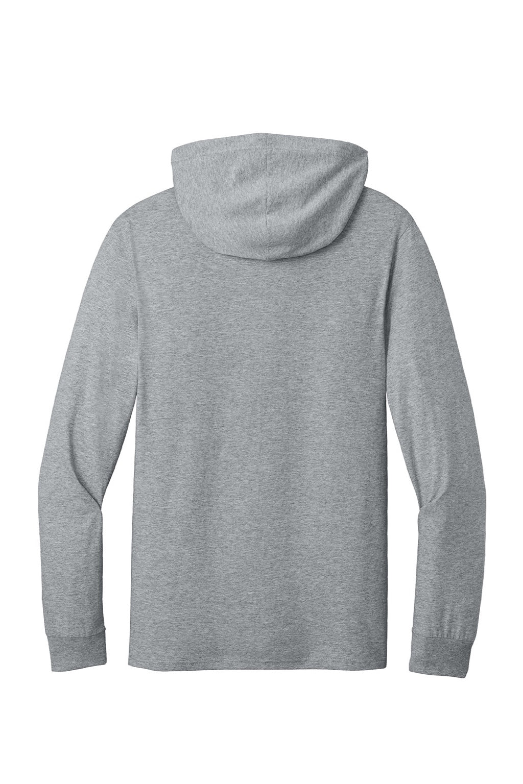 Jerzees 363LH Mens Classics Long Sleeve Hooded T-Shirt Hoodie Heather Grey Flat Back