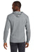 Jerzees 363LH Mens Classics Long Sleeve Hooded T-Shirt Hoodie Heather Grey Model Back