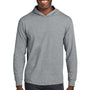 Jerzees Mens Classics Long Sleeve Hooded T-Shirt Hoodie - Heather Grey