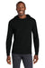 Jerzees 363LH Mens Classics Long Sleeve Hooded T-Shirt Hoodie Black Ink Model Front