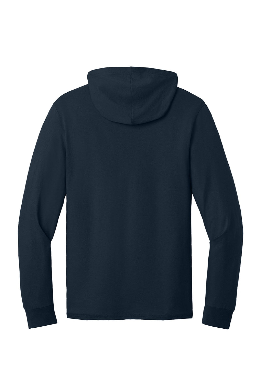 Jerzees 363LH Mens Classics Long Sleeve Hooded T-Shirt Hoodie Navy Blue Flat Back