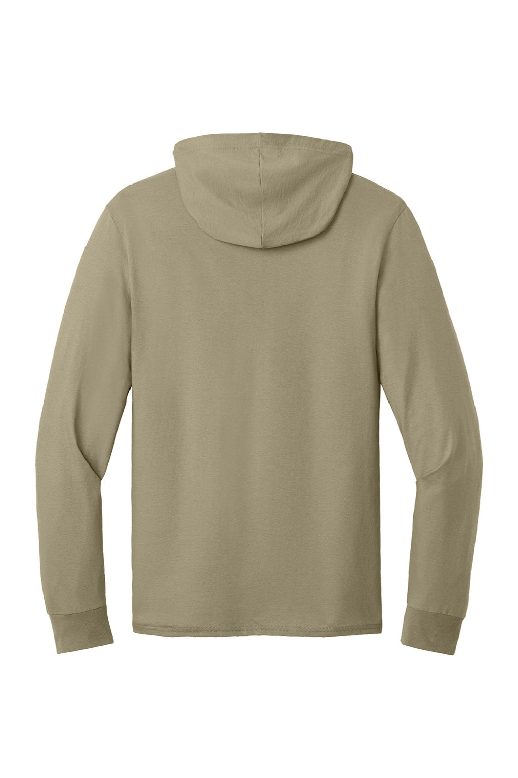 Jerzees 363LH Mens Classics Long Sleeve Hooded T-Shirt Hoodie Khaki Brown Flat Back