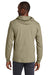 Jerzees 363LH Mens Classics Long Sleeve Hooded T-Shirt Hoodie Khaki Brown Model Back