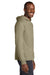 Jerzees 363LH Mens Classics Long Sleeve Hooded T-Shirt Hoodie Khaki Brown Model Side