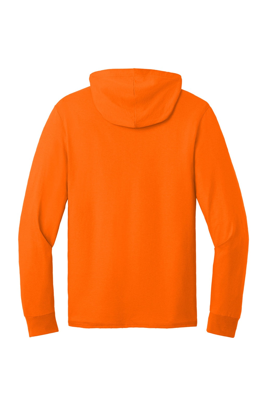 Jerzees 363LH Mens Classics Long Sleeve Hooded T-Shirt Hoodie Safety Orange Flat Back