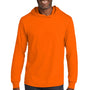 Jerzees Mens Classics Long Sleeve Hooded T-Shirt Hoodie - Safety Orange