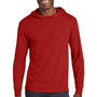 Jerzees Mens Classics Long Sleeve Hooded T-Shirt Hoodie - True Red