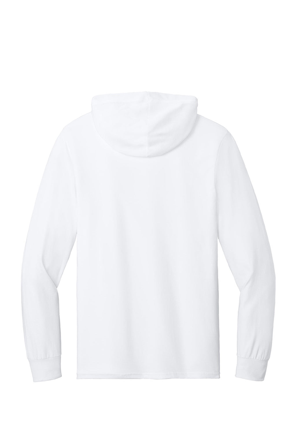Jerzees 363LH Mens Classics Long Sleeve Hooded T-Shirt Hoodie White Flat Back