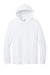 Jerzees 363LH Mens Classics Long Sleeve Hooded T-Shirt Hoodie White Flat Front