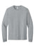 Jerzees 363L Mens Classics Long Sleeve Crewneck T-Shirt Heather Grey Flat Front