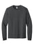 Jerzees 363L Mens Classics Long Sleeve Crewneck T-Shirt Heather Black Flat Front