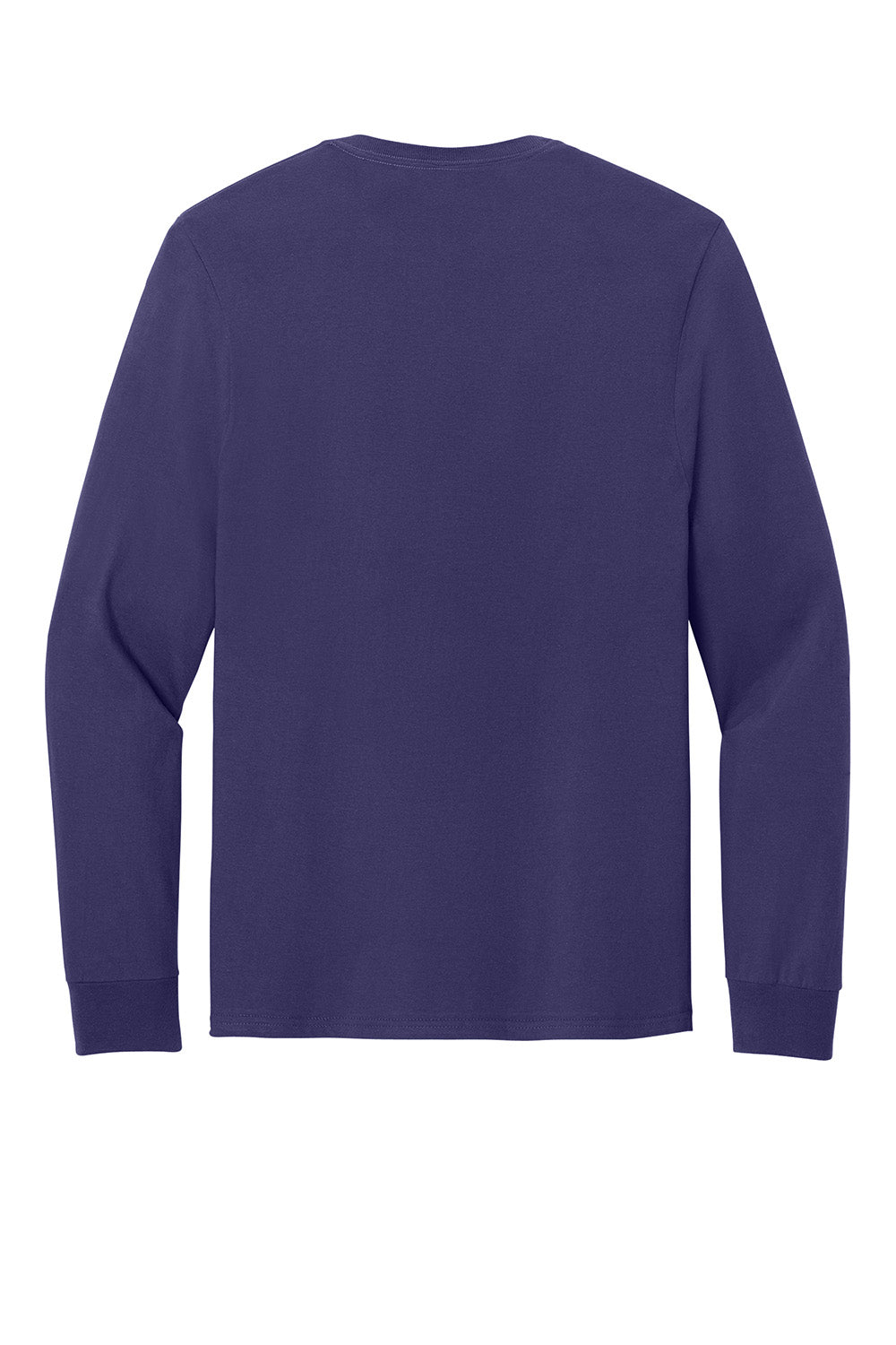 Jerzees 363L Mens Classics Long Sleeve Crewneck T-Shirt Deep Purple Flat Back