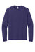 Jerzees 363L Mens Classics Long Sleeve Crewneck T-Shirt Deep Purple Flat Front