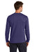 Jerzees 363L Mens Classics Long Sleeve Crewneck T-Shirt Deep Purple Model Back