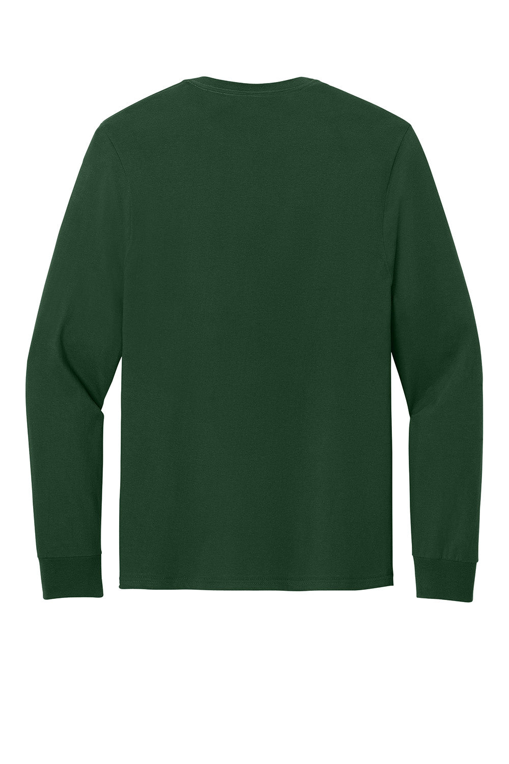 Jerzees 363L Mens Classics Long Sleeve Crewneck T-Shirt Forest Green Flat Back