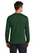 Jerzees 363L Mens Classics Long Sleeve Crewneck T-Shirt Forest Green Model Back