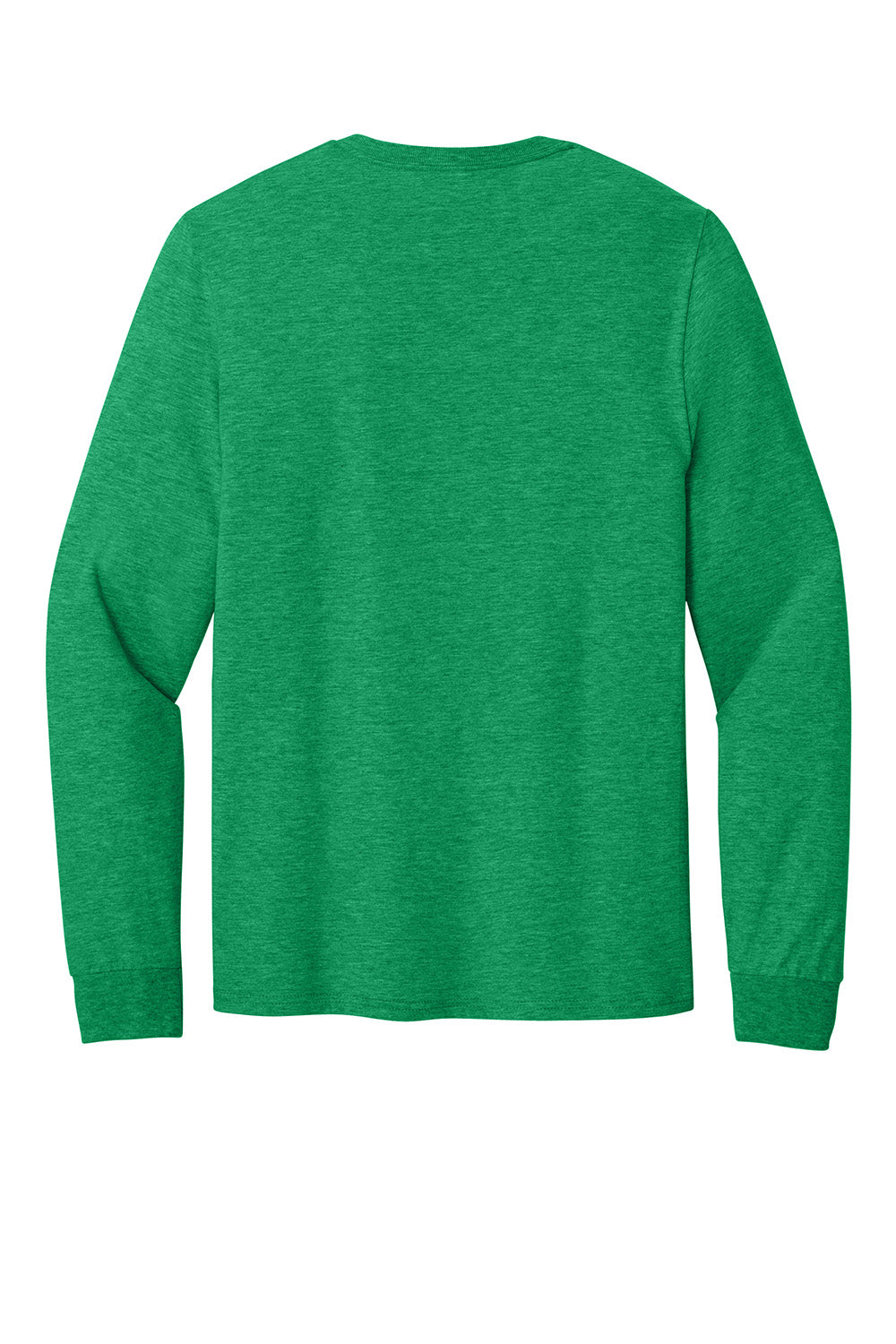 Jerzees 363L Mens Classics Long Sleeve Crewneck T-Shirt Heather Retro Green Flat Back