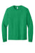 Jerzees 363L Mens Classics Long Sleeve Crewneck T-Shirt Heather Retro Green Flat Front