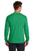 Jerzees 363L Mens Classics Long Sleeve Crewneck T-Shirt Heather Retro Green Model Back
