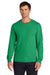 Jerzees 363L Mens Classics Long Sleeve Crewneck T-Shirt Heather Retro Green Model Front