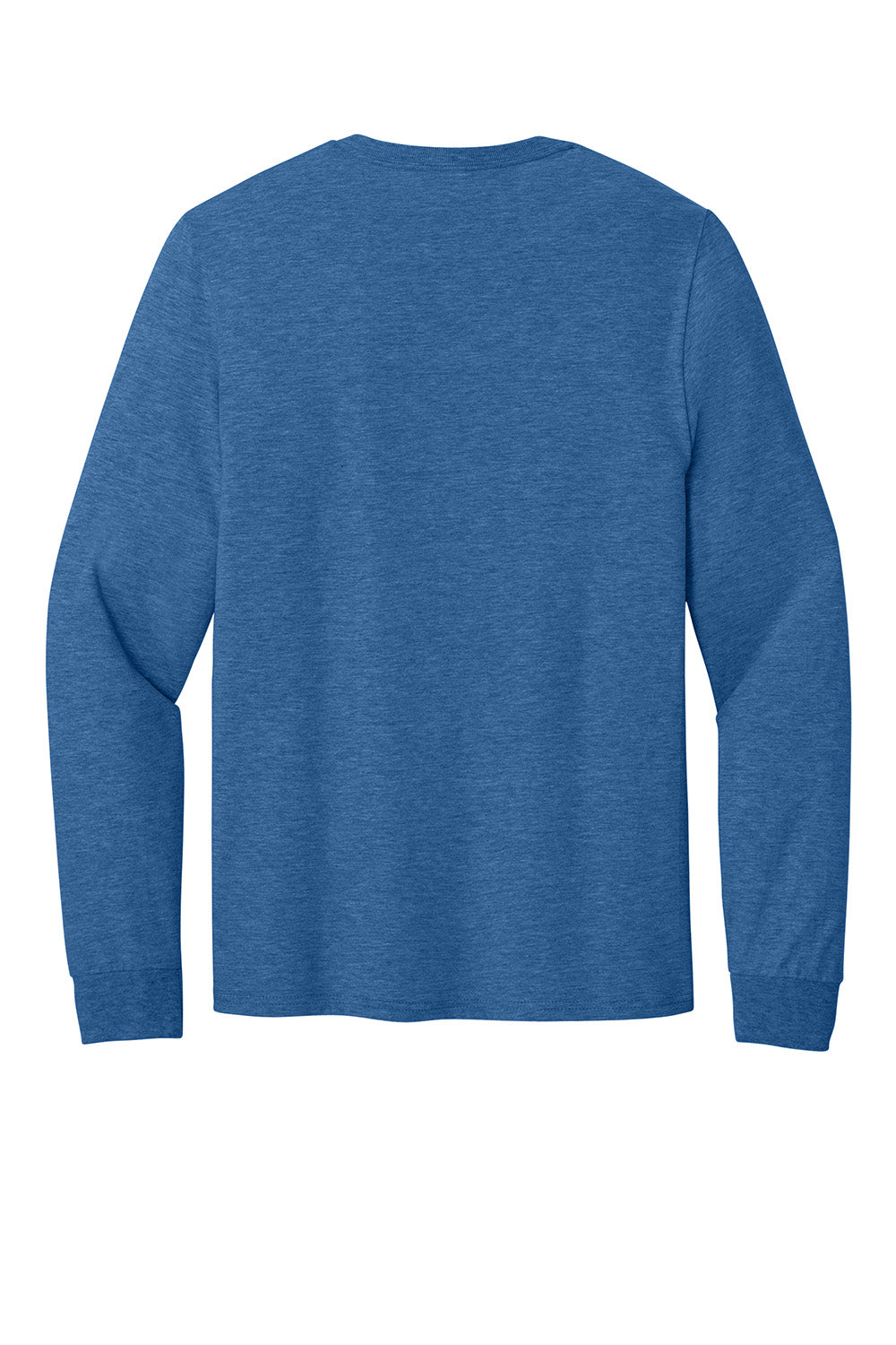 Jerzees 363L Mens Classics Long Sleeve Crewneck T-Shirt Heather Retro Royal Blue Flat Back