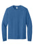 Jerzees 363L Mens Classics Long Sleeve Crewneck T-Shirt Heather Retro Royal Blue Flat Front