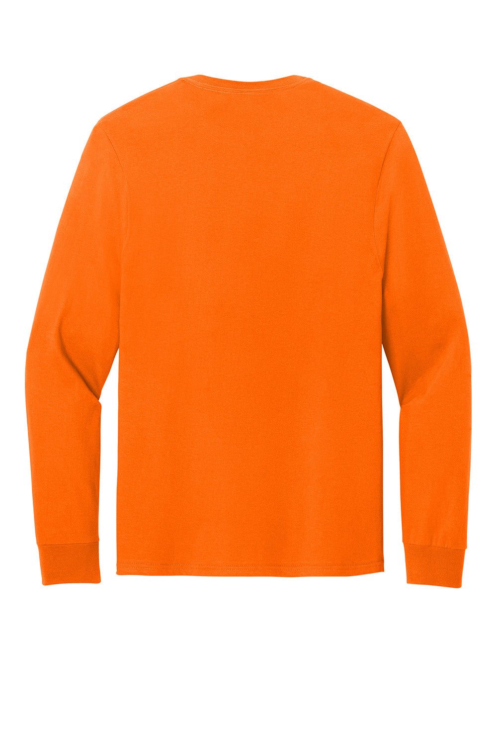 Jerzees 363L Mens Classics Long Sleeve Crewneck T-Shirt Safety Orange Flat Back