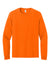 Jerzees 363L Mens Classics Long Sleeve Crewneck T-Shirt Safety Orange Flat Front