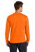 Jerzees 363L Mens Classics Long Sleeve Crewneck T-Shirt Safety Orange Model Back