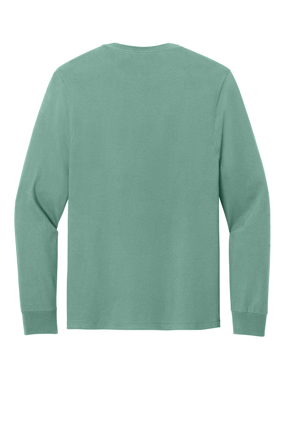 Jerzees 363L Mens Classics Long Sleeve Crewneck T-Shirt Sage Green Flat Back