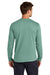 Jerzees 363L Mens Classics Long Sleeve Crewneck T-Shirt Sage Green Model Back